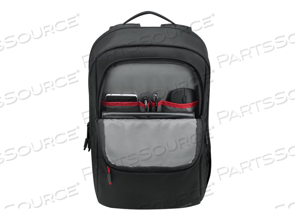 THINKPAD ESSENTIAL (ECO), NOTEBOOK CARRYING BACKPACK, 16", BLACK WITH RED ACCENTS, FOR SLIM 7 CARBON 13, THINKPAD L13 YOGA GEN 3, T14S GEN 3 by Lenovo