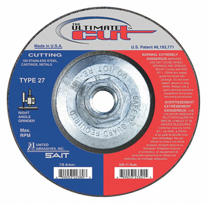 ABRASIVE CUT-OFF WHEEL 60 GRIT by United Abrasives-Sait
