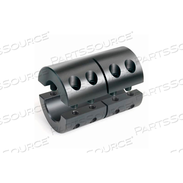 TWO-PIECE CLAMPING COUPLINGS RECESSED SCREW, 1-1/4", BLACK OXIDE STEEL by Climax Metal Products TWO-PIECE CLAMPING COUPLINGS RECESSED SCREW, 1-1/4", BLACK OXIDE STEEL by Climax Metal Products