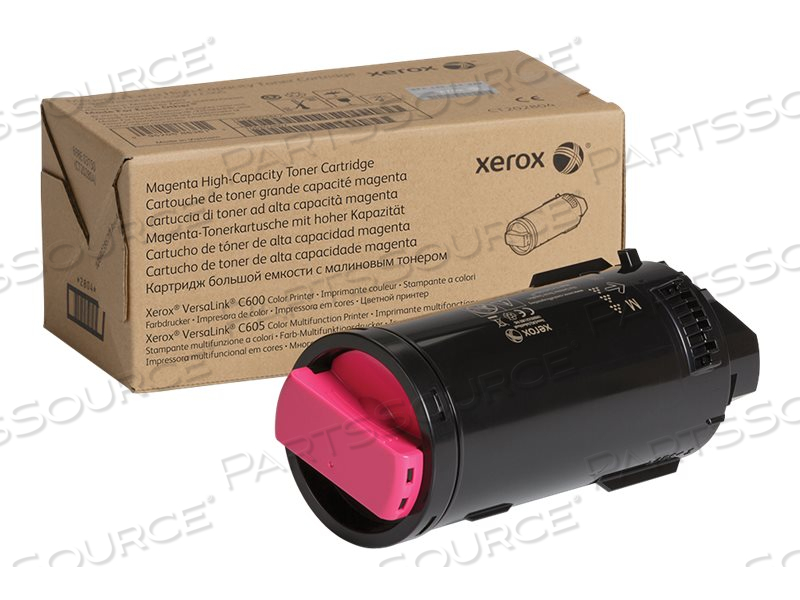 TONER CARTRIDGE, REPLACEMENT FOR: XEROX VERSALINK C600. VERSALINK C605 MAGENTA 