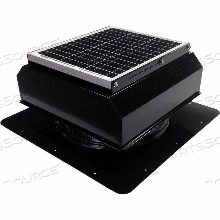 GEN 2 SELF-FLASHING ATTACHED SOLAR ATTIC FAN 30W BLACK 