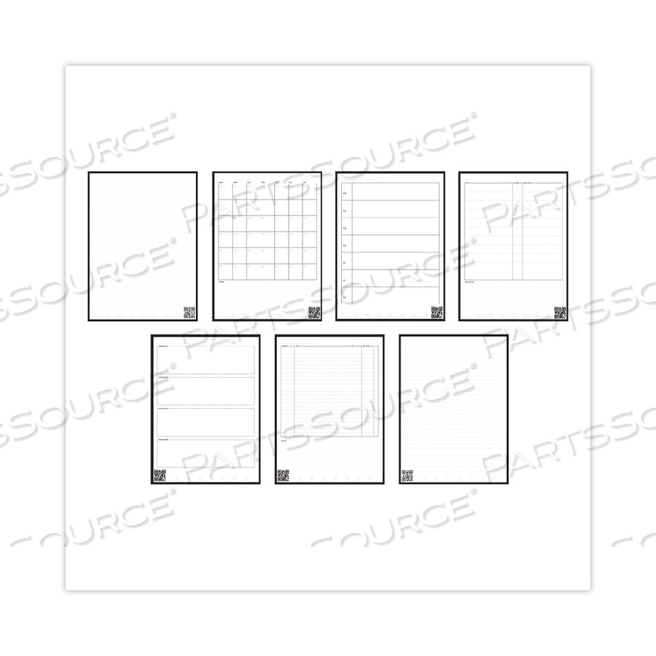 FUSION SMART NOTEBOOK, SEVEN ASSORTED PAGE FORMATS, TEAL COVER, 8.8 X 6, 21 SHEETS by Rocketbook FUSION SMART NOTEBOOK, SEVEN ASSORTED PAGE FORMATS, TEAL COVER, 8.8 X 6, 21 SHEETS by Rocketbook