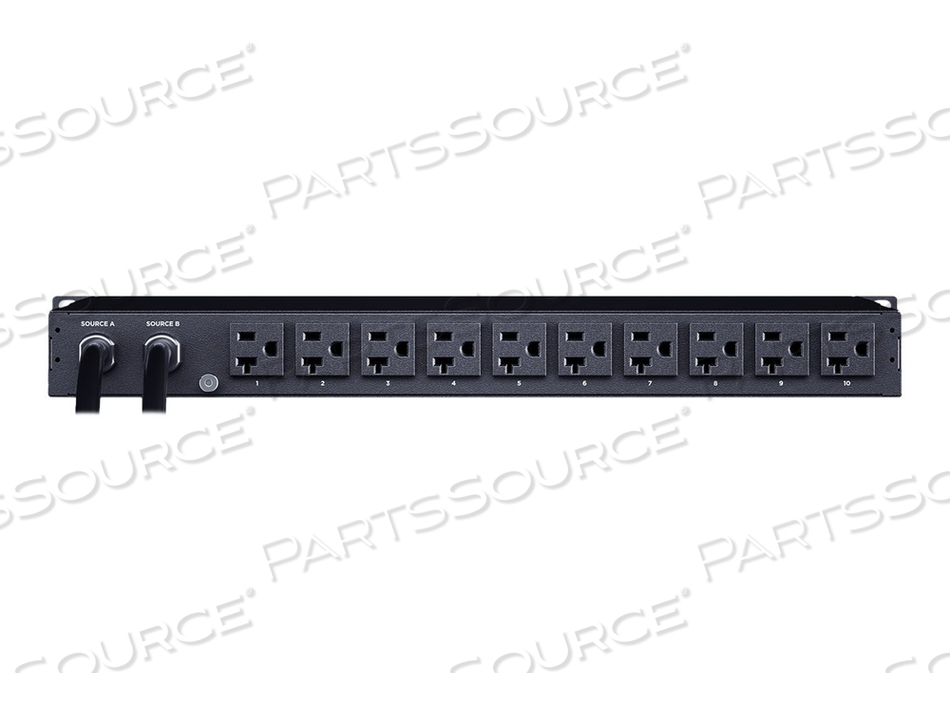 METERED ATS SERIES PDU24002, POWER DISTRIBUTION UNIT (RACK-MOUNTABLE), AC 100-120 V, 1-PHASE, SERIAL, INPUT: 2 X NEMA L5-20P, OUTPUT CONNECT by CyberPower METERED ATS SERIES PDU24002, POWER DISTRIBUTION UNIT (RACK-MOUNTABLE), AC 100-120 V, 1-PHASE, SERIAL, INPUT: 2 X NEMA L5-20P, OUTPUT CONNECT by CyberPower