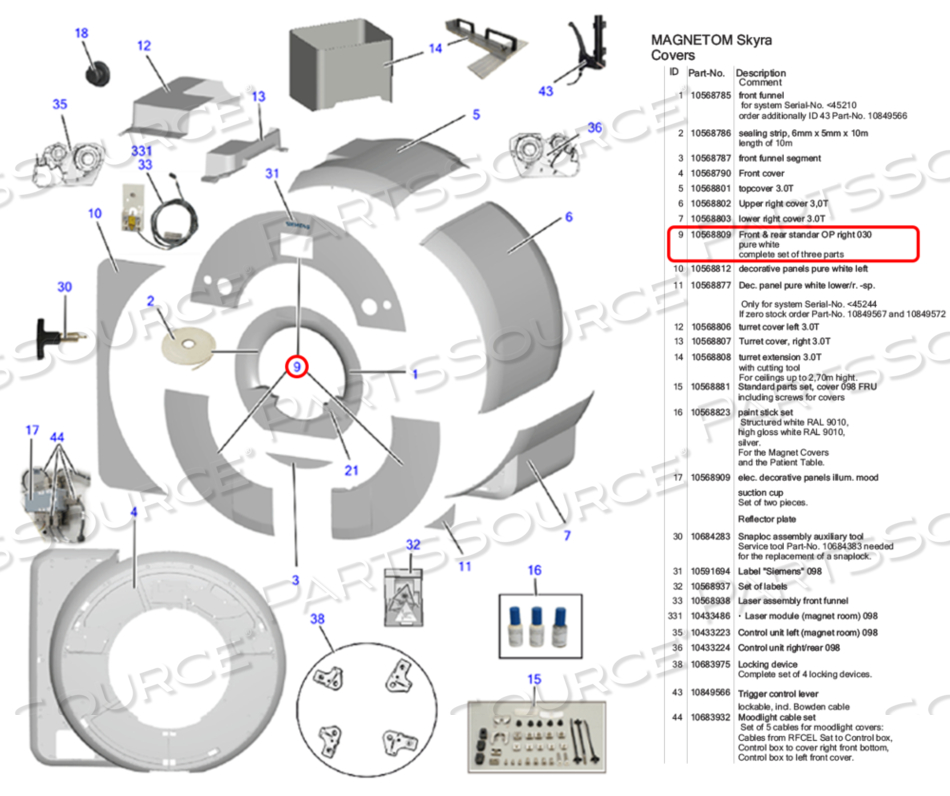 DECORATIVE RINGS STANDARD - FRU by Siemens Medical Solutions