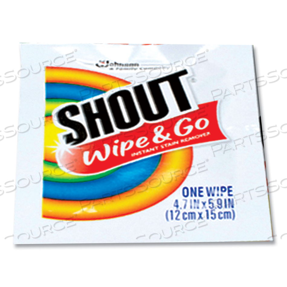WIPE AND GO INSTANT STAIN REMOVER, 4.7 X 5.9 by Shout