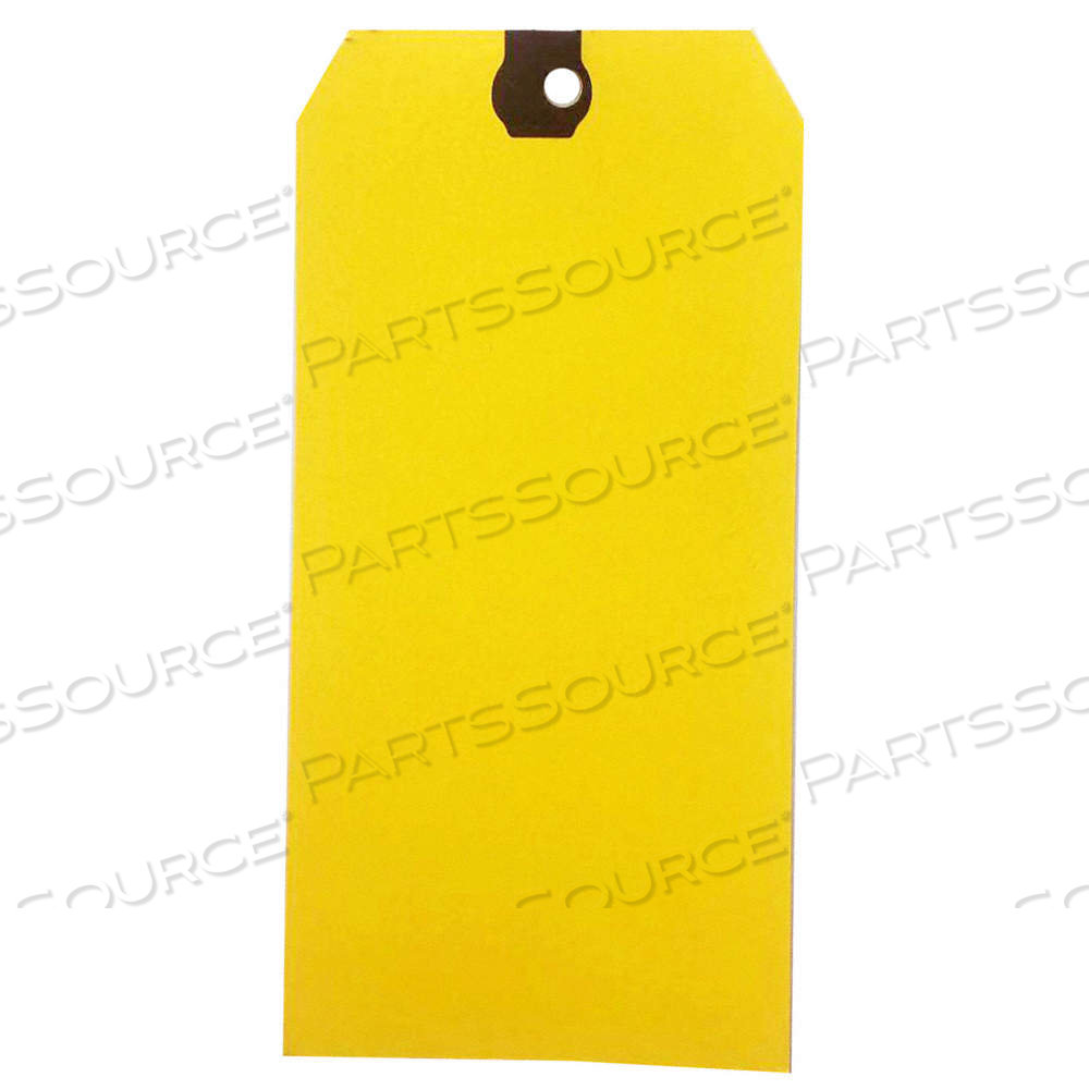 BLANK SHIPPING TAG, #8, 6 1/4 IN TAG HT, 3 1/8 IN TAG WD, 13 POINTS, YELLOW, PAPER by Approved Vendor