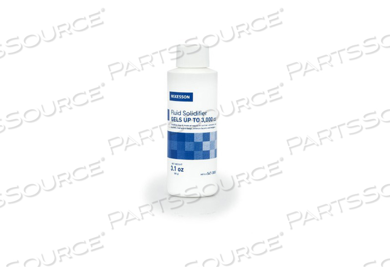 FLUID SOLIDIFIER 3000CC SCREW TOP BOTTLE 3.17 OZ (75 PER CASE) by McKesson FLUID SOLIDIFIER 3000CC SCREW TOP BOTTLE 3.17 OZ (75 PER CASE) by McKesson