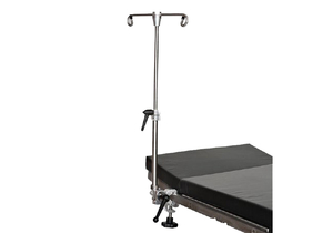 IV POLE, UNIVERSAL HEIGHT ADJUSTS TO 12 INCH- 24 INCH, ROTATES 180 DEGREES, SURFACES UP TO 1 1/4 INCHES, NO NEED FOR ADDITIONAL CLAMPS,STAIN by Mid Central Medical Corp.