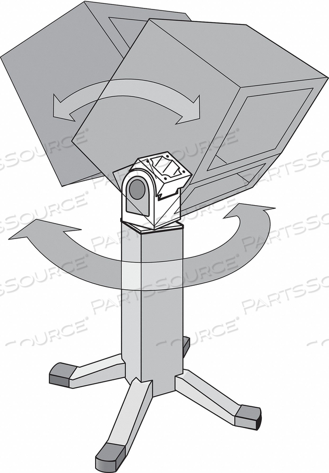PEDESTAL SWIVEL TILT 5.81INHX4INLX4INW by Hoffman