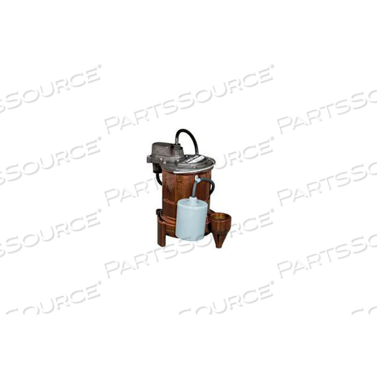 1/3 HP, 115V, 18FT SHUTOFF, 44 GPM, 10FT CORD EFFLUENT PUMP 