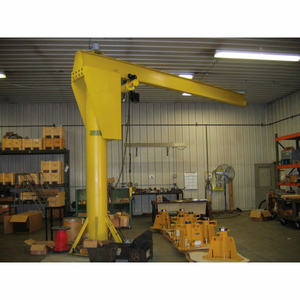 HEAVY DUTY FLOOR CRANE 4B0369 2000 LB. CAP. 12' SPAN 10' UNDER BEAM HEIGHT by Abell-Howe Company