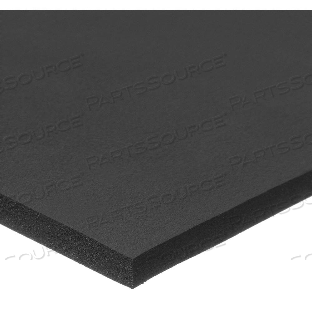 NEOPRENE SHEET, 36 IN X 36 IN, 1/2 IN THICK, BLACK, CLOSED CELL, PLAIN, FIRM (≥14 PSI), SMOOTH by Approved Vendor NEOPRENE SHEET, 36 IN X 36 IN, 1/2 IN THICK, BLACK, CLOSED CELL, PLAIN, FIRM (≥14 PSI), SMOOTH by Approved Vendor