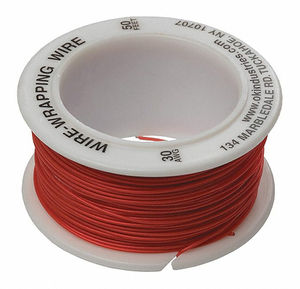 WIRE WRAPPING WIRE 30 AWG RED 50FT by OK Industries