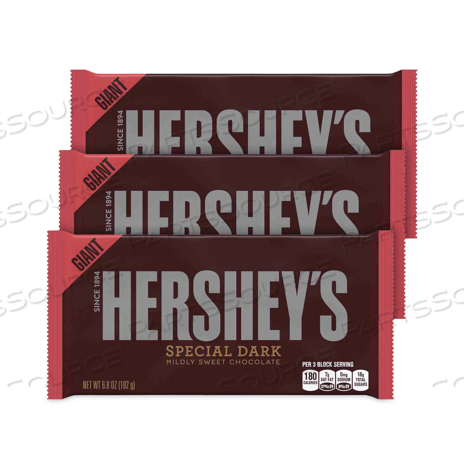 SPECIAL DARK MILDLY SWEET CHOCOLATE BAR, 6.8 OZ BAR, 3/BOX 