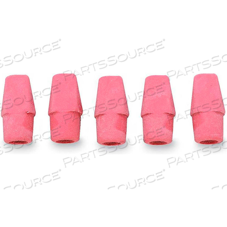 PENCIL CAP ERASERS, WEDGE-SHAPED, F/ STANDARD PENCILS, 144/BX, PINK by Integra