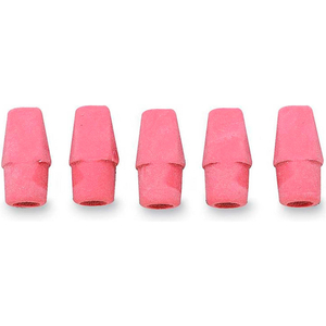 PENCIL CAP ERASERS, WEDGE-SHAPED, F/ STANDARD PENCILS, 144/BX, PINK by Integra PENCIL CAP ERASERS, WEDGE-SHAPED, F/ STANDARD PENCILS, 144/BX, PINK by Integra