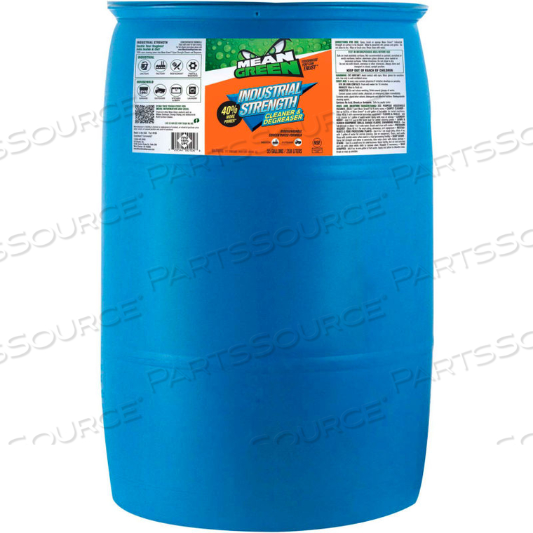 MEAN GREEN INDUSTRIAL STRENGTH CLEANER AND DEGREASER, 55 GALLON DRUM 