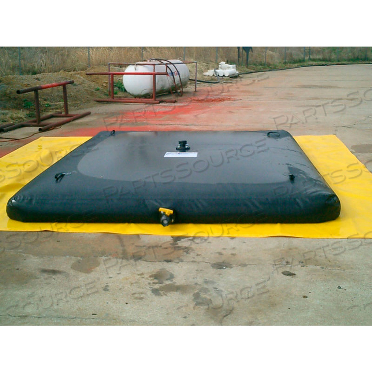 CHEMICAL RESISTANT/GRAY WATER BLADDER TANK BT-2500X30 - 174"L X 144"W X 24"H 2500 GAL. BLACK by Husky Portable Containment