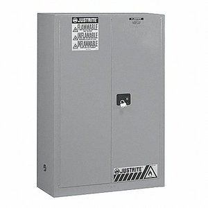 E4576 FLAMMABLE SAFETY CABINET 45 GAL. GRAY by Justrite