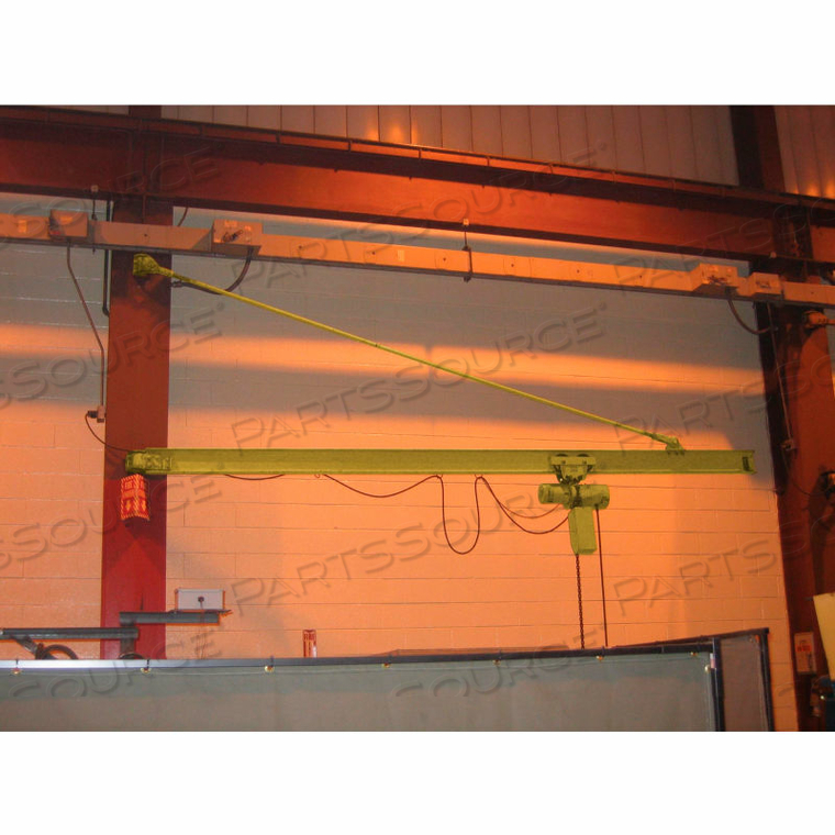 TOP-BRACED WALL MOUNTED JIB CRANE 4000 LB CAP 12' SPAN W/ 200 ROTATION 