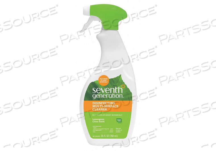 LIQ. DISINFECT. CLEANER 26OZ.SPRAY PK8 by Seventh Generation