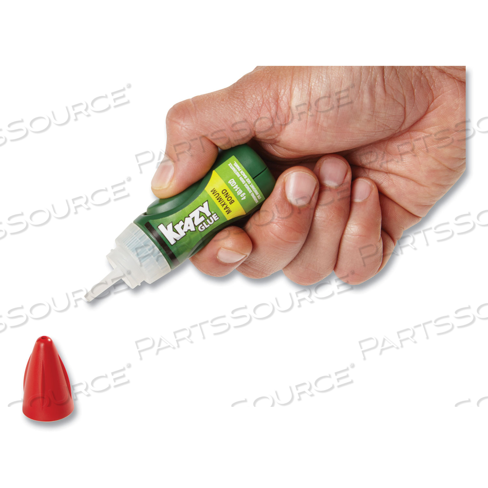 MAXIMUM BOND KRAZY GLUE EZ SQUEEZE GEL, 0.14 OZ, DRIES CLEAR by Krazy Glue MAXIMUM BOND KRAZY GLUE EZ SQUEEZE GEL, 0.14 OZ, DRIES CLEAR by Krazy Glue