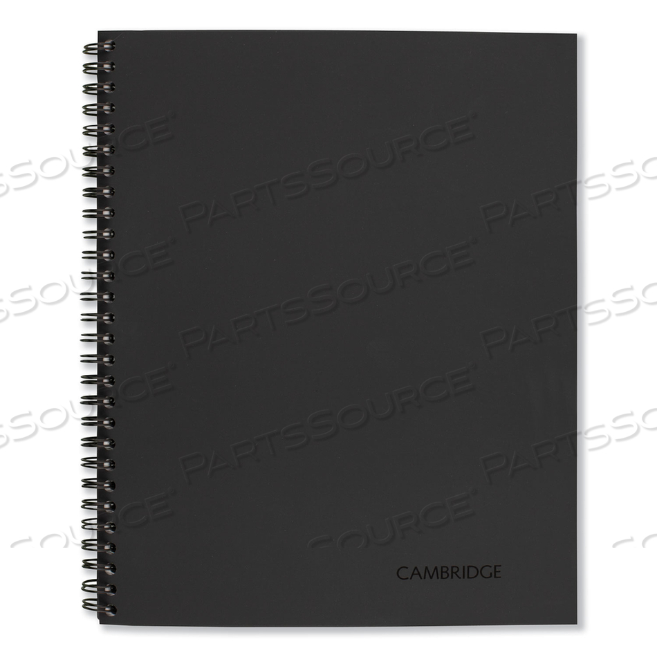 WIREBOUND BUSINESS NOTEBOOK, 1 SUBJECT, WIDE/LEGAL RULE, BLACK LINEN COVER, 9.5 X 6.63, 80 SHEETS by Cambridge WIREBOUND BUSINESS NOTEBOOK, 1 SUBJECT, WIDE/LEGAL RULE, BLACK LINEN COVER, 9.5 X 6.63, 80 SHEETS by Cambridge