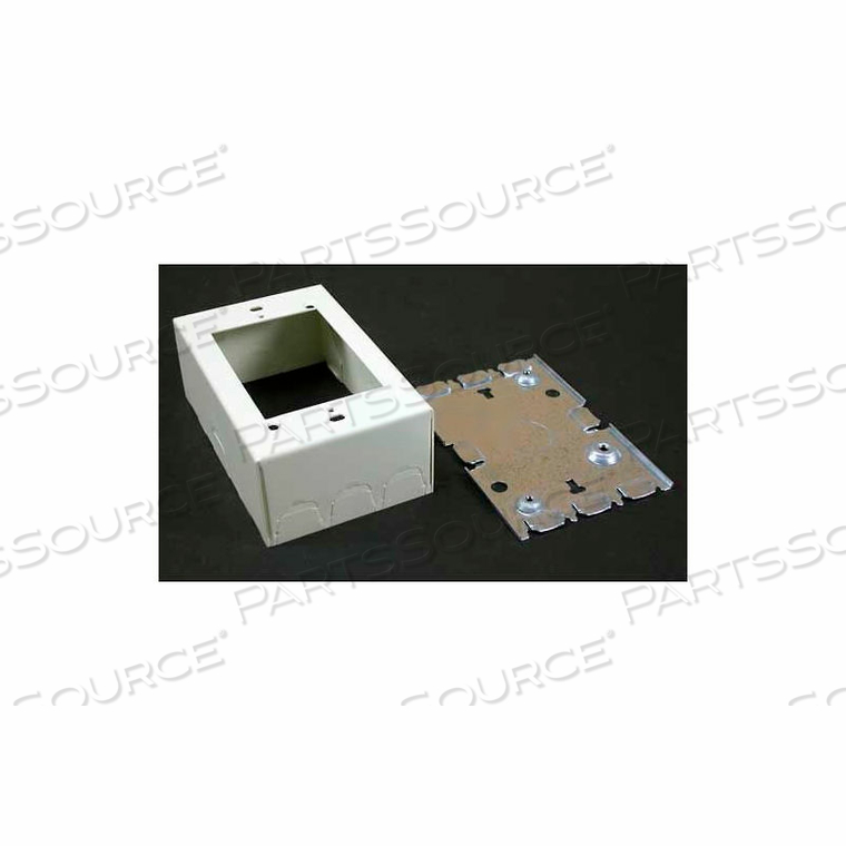 DEVICE OUTLET, 1 GANG, STEEL, LXWXD: 4.62 X 2.87 X 1.75 IN., IVORY by Wiremold