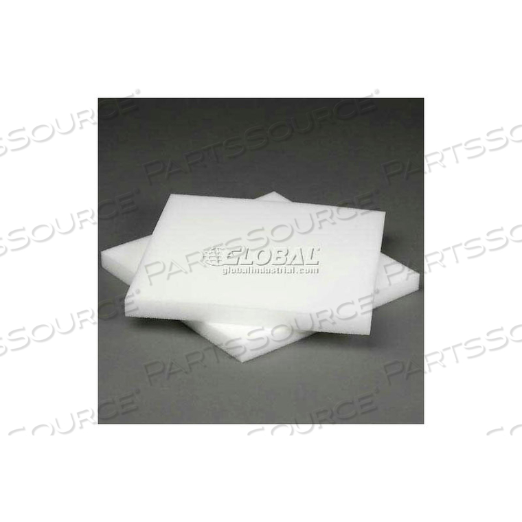WHITE FOAM PAD, 12"W X 12"L X 1"D by Index Packaging Inc.