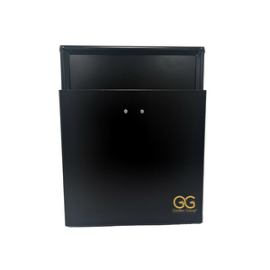 SANITARY NAPKIN DISPOSAL RECEPTACLE - BLACK STEEL, PUSH IN DISPOSAL PANEL by Golden Group International Ltd