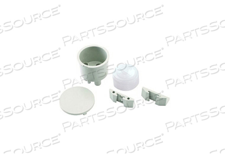 VACUUM CANISTER KIT, GRAY WITH VERTICAL AND HORIZONTAL MOUNTING BRACKETS by DCI International