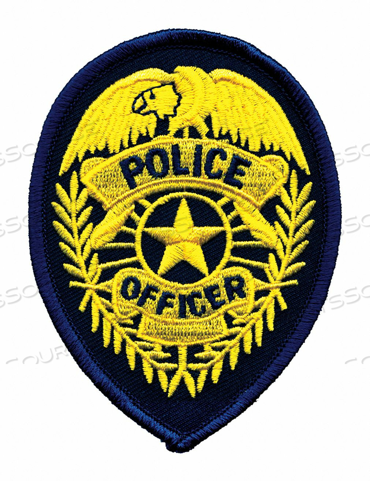 EMBRDRD PATCH POLICE OFF GOLD/DRK NAVY by Heros Pride EMBRDRD PATCH POLICE OFF GOLD/DRK NAVY by Heros Pride