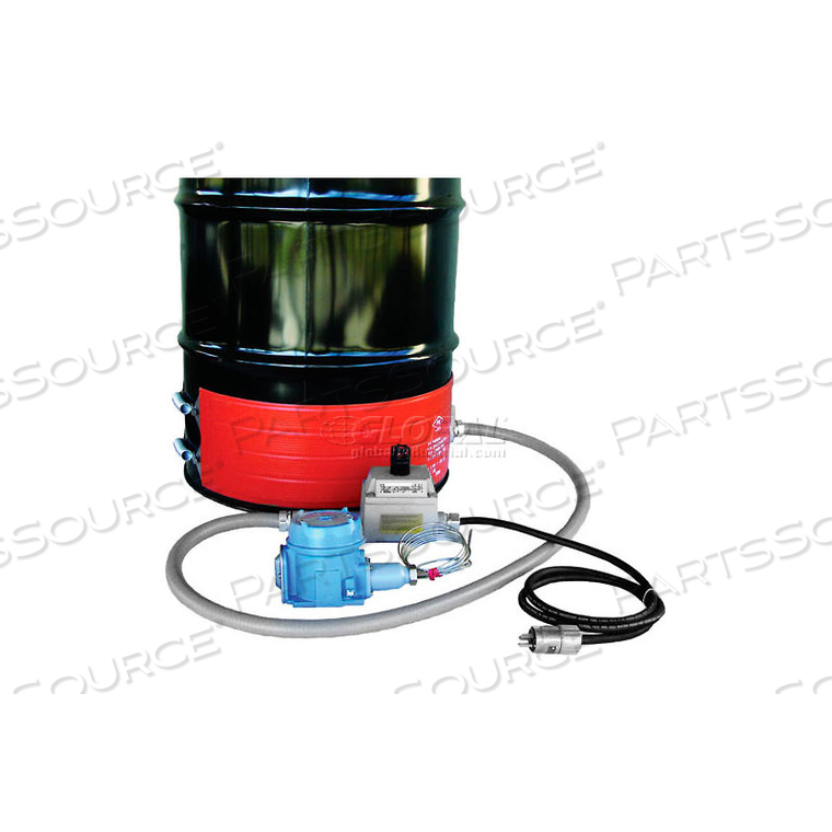 HAZARDOUS AREA DRUM HEATER FOR 30 GALLON STEEL DRUM, 50-392F, 120V 