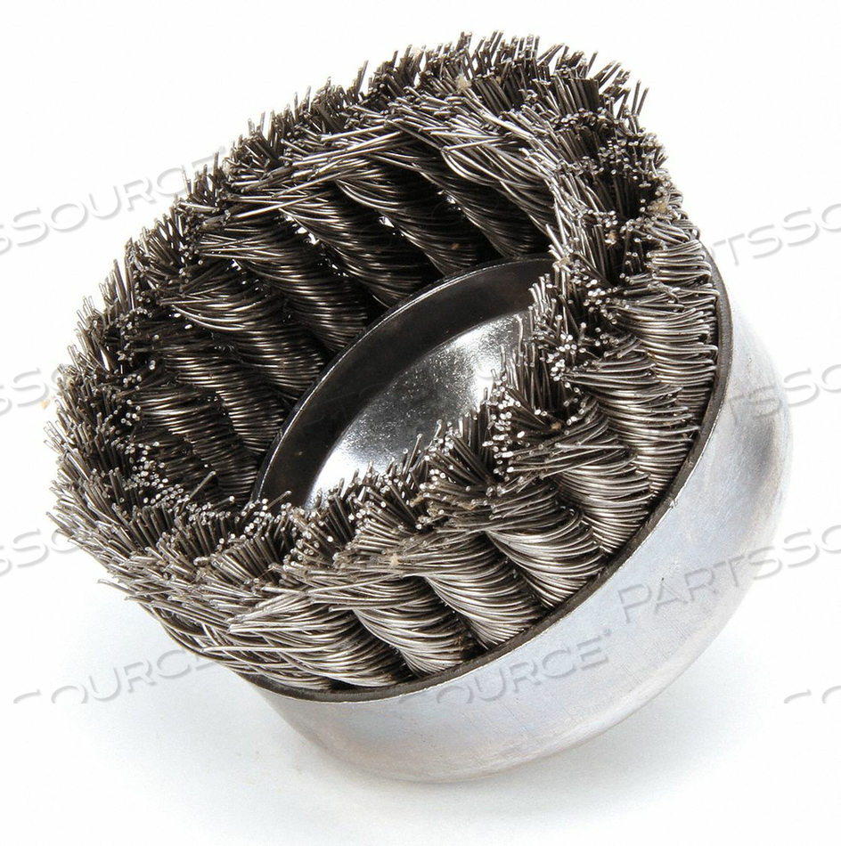 KNOT WIRE CUP BRUSH ARBOR 0.023 IN. by Weiler KNOT WIRE CUP BRUSH ARBOR 0.023 IN. by Weiler