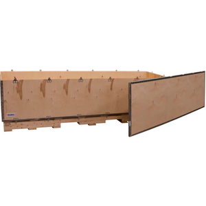 6-PANEL SHIPPING CRATE WITH LID & PALLET, 84" X 24" X 24" O.D. by National Corrugate LLC