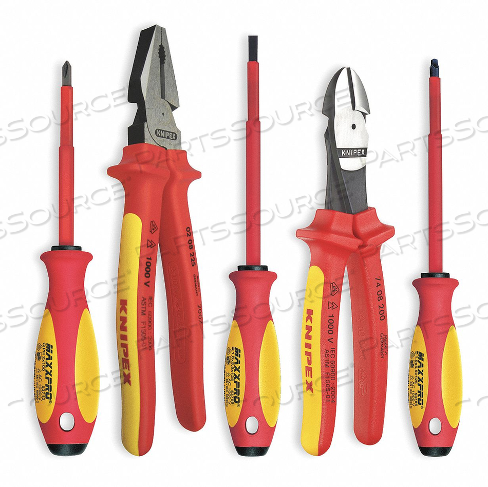 INSULATED TOOL SET 5 PC. by Knipex INSULATED TOOL SET 5 PC. by Knipex