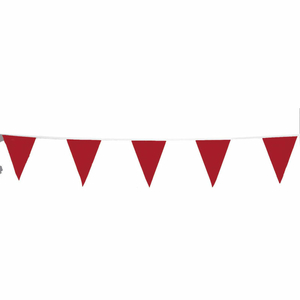 ROOF WARNING LINE PERIMETER VINYL PENNANT, 105' L, RED by Cortina