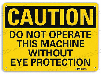 SAFETY SIGN BLACK/YELLOW 7IN.H by Lyle Signs Inc. SAFETY SIGN BLACK/YELLOW 7IN.H by Lyle Signs Inc.