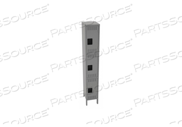 WRDRB LOCKR LVRD 1 WD 3 TIER MEDIUM GRAY by Tennsco Corp. WRDRB LOCKR LVRD 1 WD 3 TIER MEDIUM GRAY by Tennsco Corp.