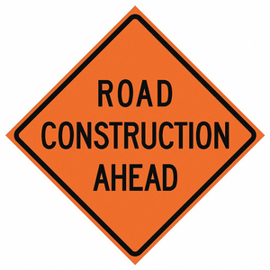 ROLL UP TRAFFIC SIGN 48 H 48 W VINYL by Eastern Metal Signs And Safety ROLL UP TRAFFIC SIGN 48 H 48 W VINYL by Eastern Metal Signs And Safety