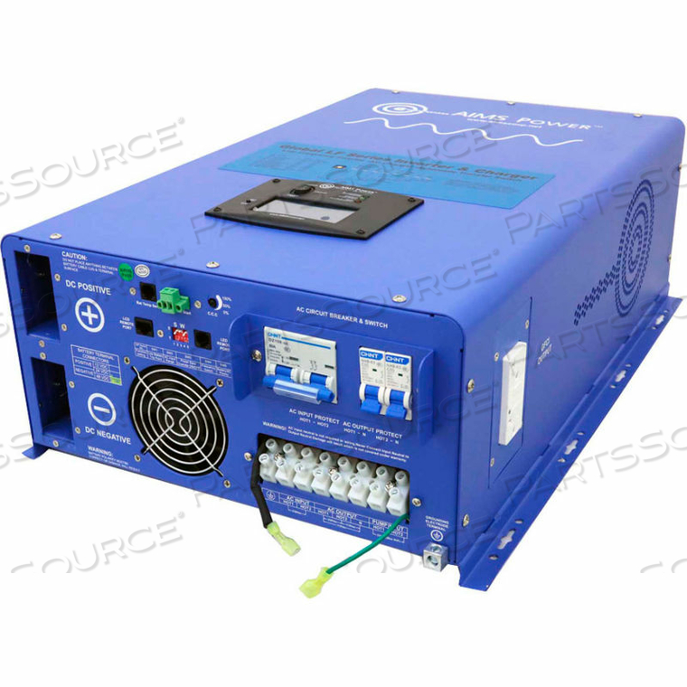 10000 WATT PURE SINE INVERTER CHARGER 48VDC TO 120/240VAC SPLIT PHASE by Aims Power 10000 WATT PURE SINE INVERTER CHARGER 48VDC TO 120/240VAC SPLIT PHASE by Aims Power