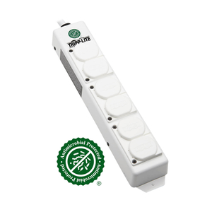 6 HOSPITAL-GRADE OUTLETS POWER STRIP WITH SAFETY COVER - 6 FT by Tripp Lite