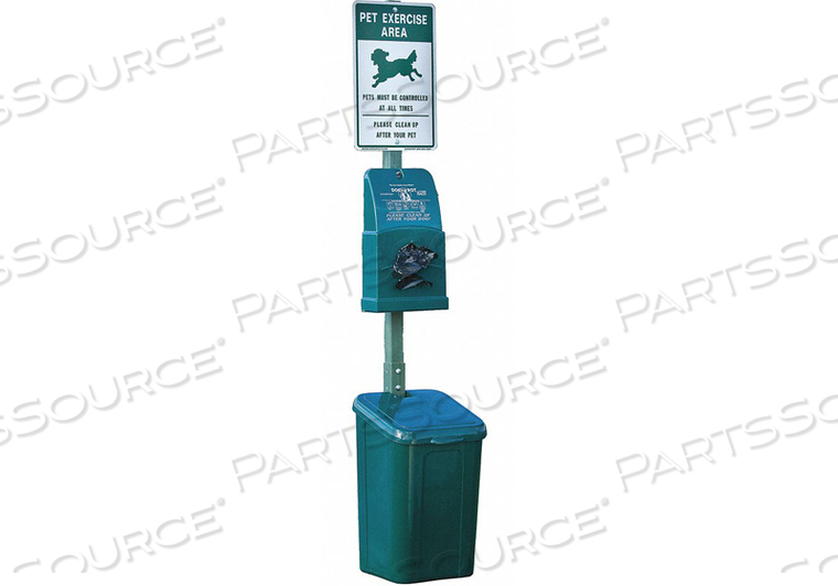 PET WASTE CONTAINER POLYETHYLENE GREEN by Dogipot PET WASTE CONTAINER POLYETHYLENE GREEN by Dogipot