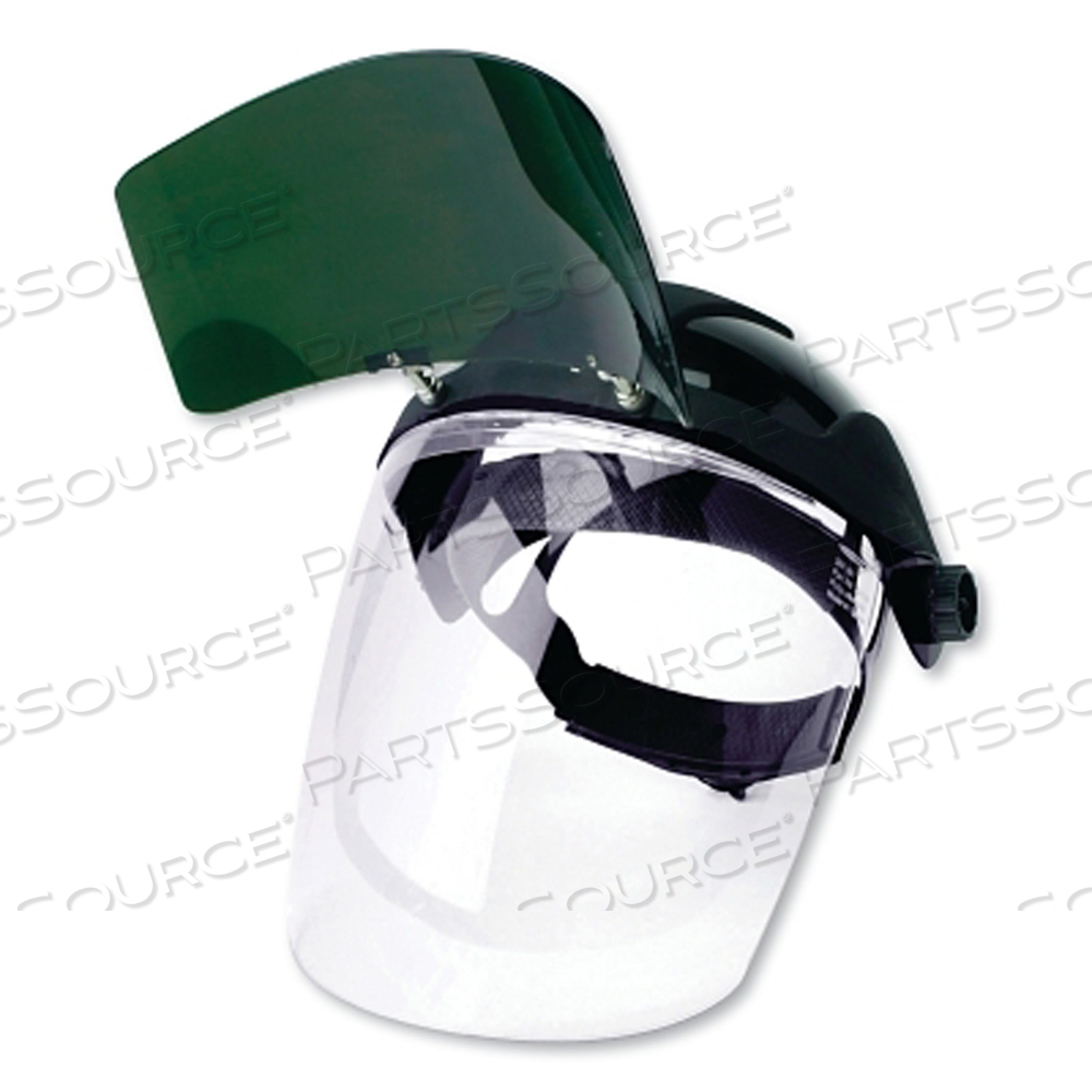 S32151 JACKSON SAFETY DP4 FACESHIELD W/ FLIP UP WINDOW & RATCHETING HEADGEAR by Sellstrom