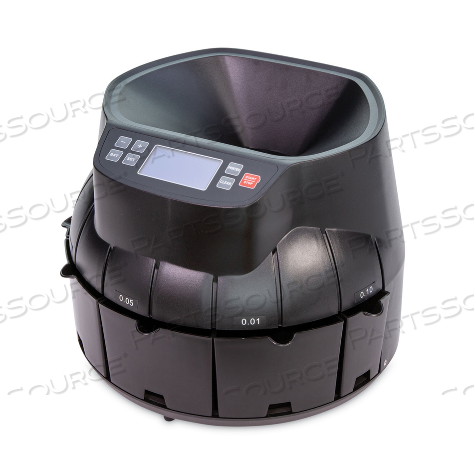 COIN COUNTER, DIMES, NICKELS, PENNIES, QUARTERS, 14.2 X 13.4 X 11, BLACK by CONTROLTEK