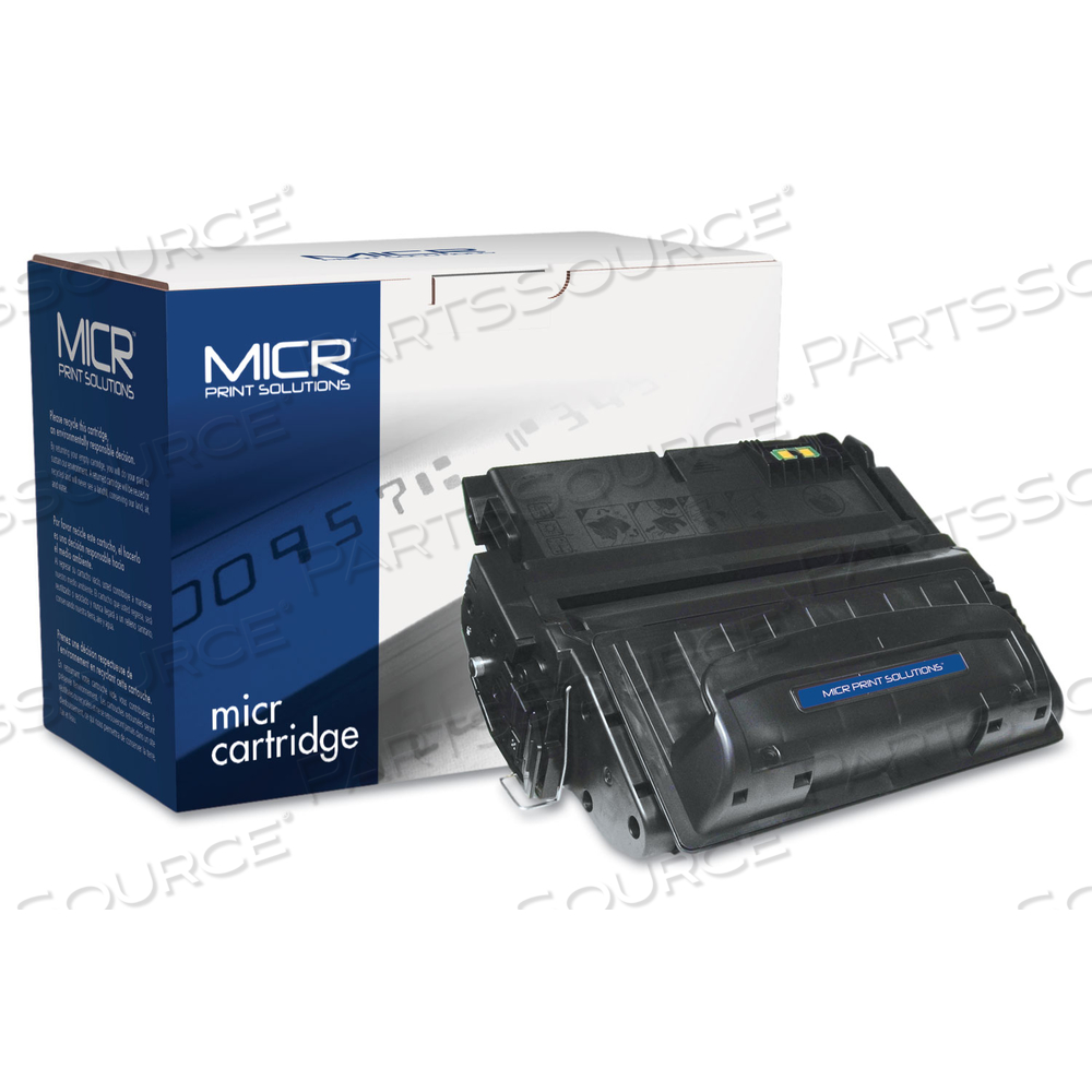 COMPATIBLE Q5942A(M) (42AM) MICR TONER, 10,000 PAGE-YIELD, BLACK by MICR Print Solutions COMPATIBLE Q5942A(M) (42AM) MICR TONER, 10,000 PAGE-YIELD, BLACK by MICR Print Solutions