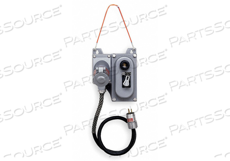 HAZ LOC GFCI 3FT 20A GRY 125V by Hubbell Power Systems