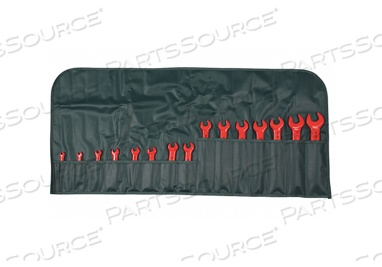 15 PIECE INSULATED OPEN END WRENCH SET - METRIC by Wiha Tools 15 PIECE INSULATED OPEN END WRENCH SET - METRIC by Wiha Tools