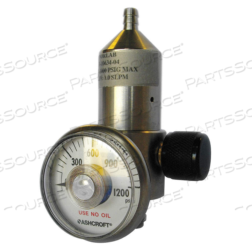 GAS CYLINDER REGULATOR, GAS REGULATOR, 1 LPM MAX FLOW RATE, GAS REGULATOR by Approved Vendor