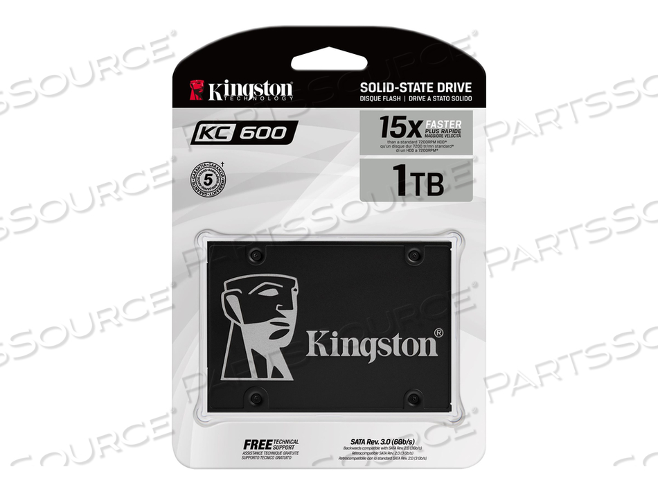 KC600, SSD, ENCRYPTED, 1024 GB, INTERNAL, MSATA, SATA 6GB/S, 256-BIT AES, SELF-ENCRYPTING DRIVE (SED), TCG OPAL ENCRYPTION by Kingston Technology KC600, SSD, ENCRYPTED, 1024 GB, INTERNAL, MSATA, SATA 6GB/S, 256-BIT AES, SELF-ENCRYPTING DRIVE (SED), TCG OPAL ENCRYPTION by Kingston Technology